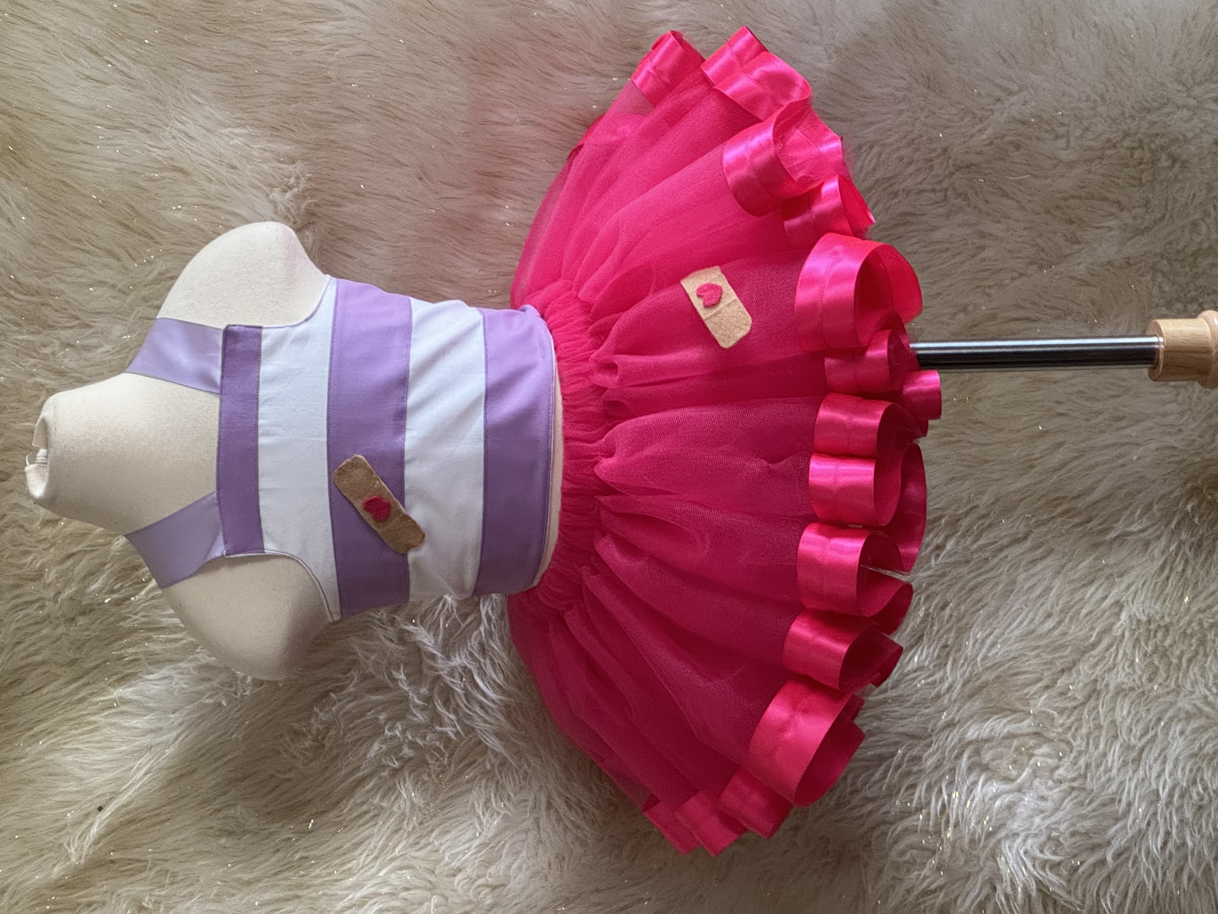Magical Princess Two-Piece Tutu Set – Cotton Corset Top & Double-Layer Tulle Skirt for Girls