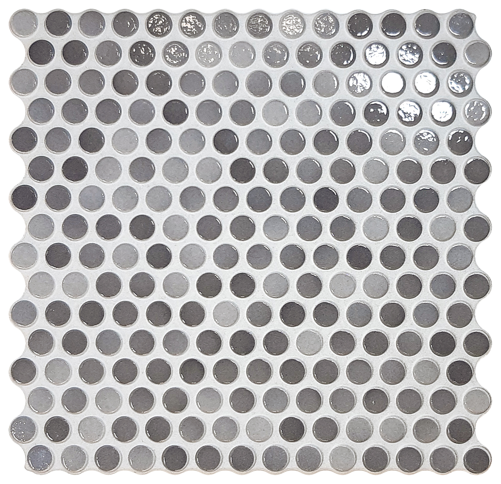 Penny Mosaïque Gris Glossy