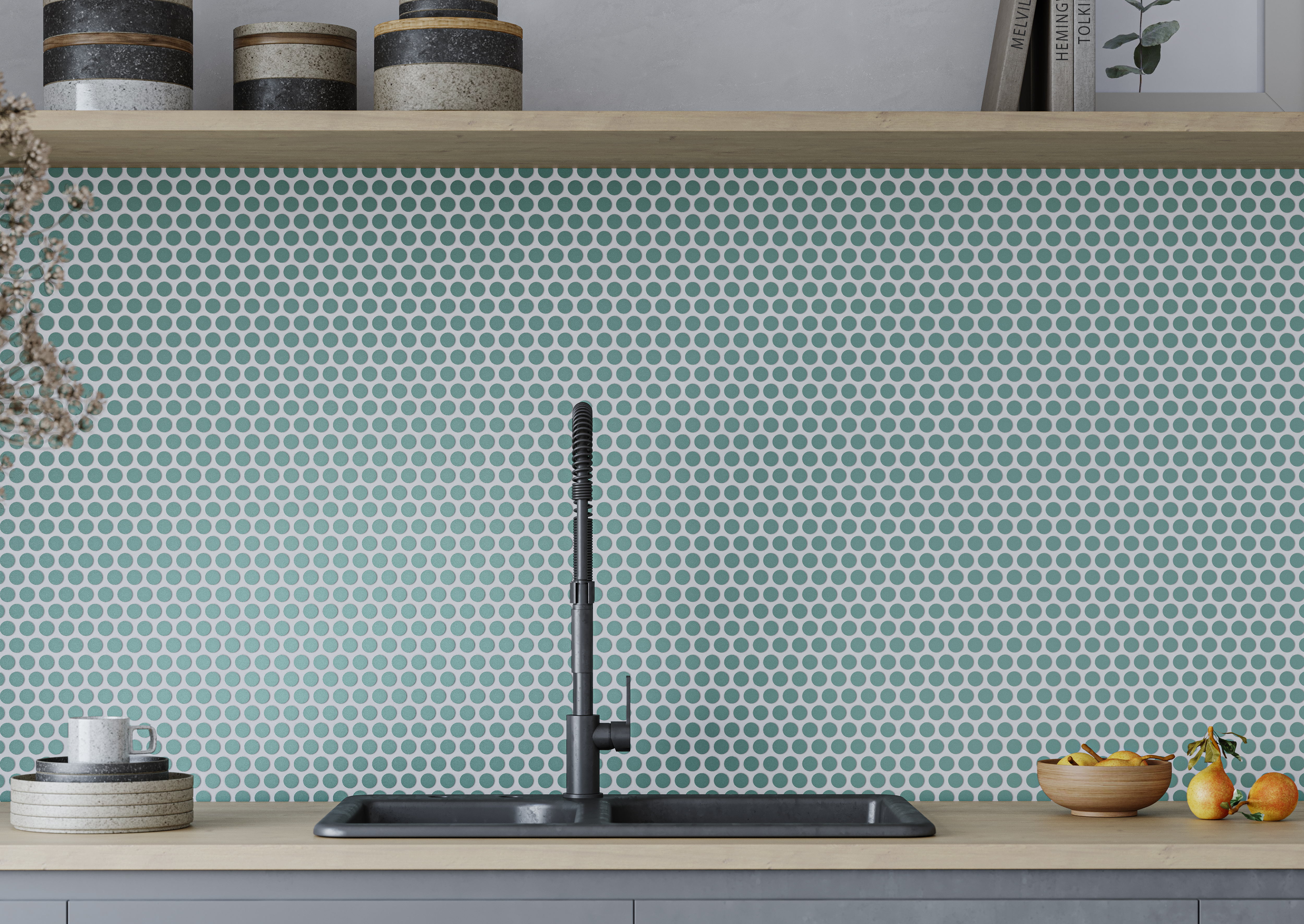 Penny Mosaïque Verte Menthe