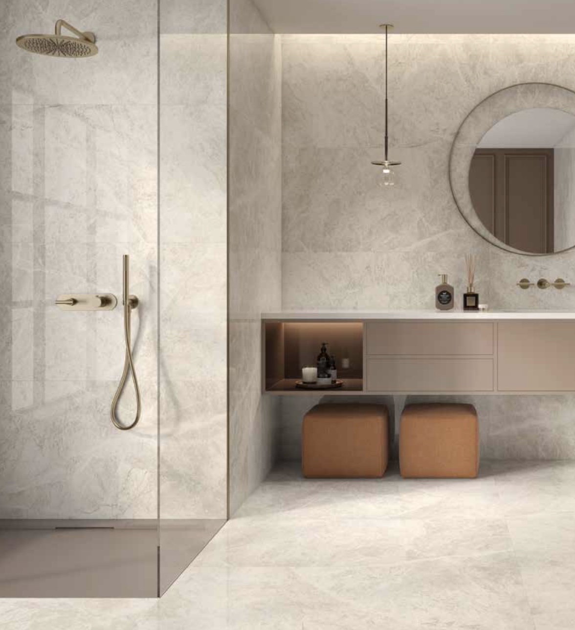 Iris 60x120cm effet marbre beige