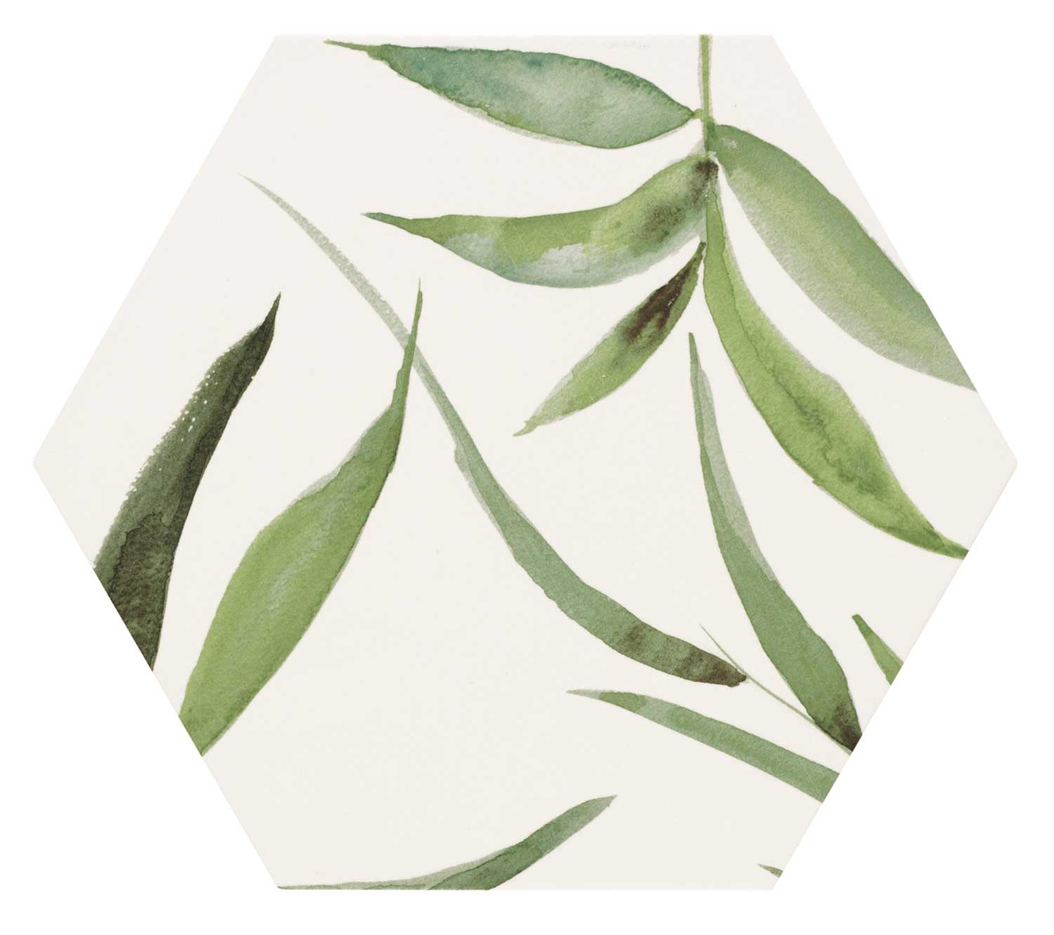 Oasis Carreau décoratif hexagonal floral