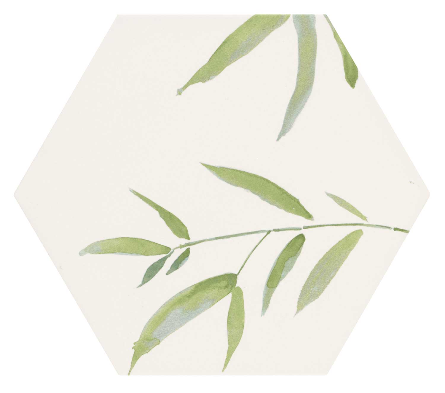 Oasis Carreau décoratif hexagonal floral
