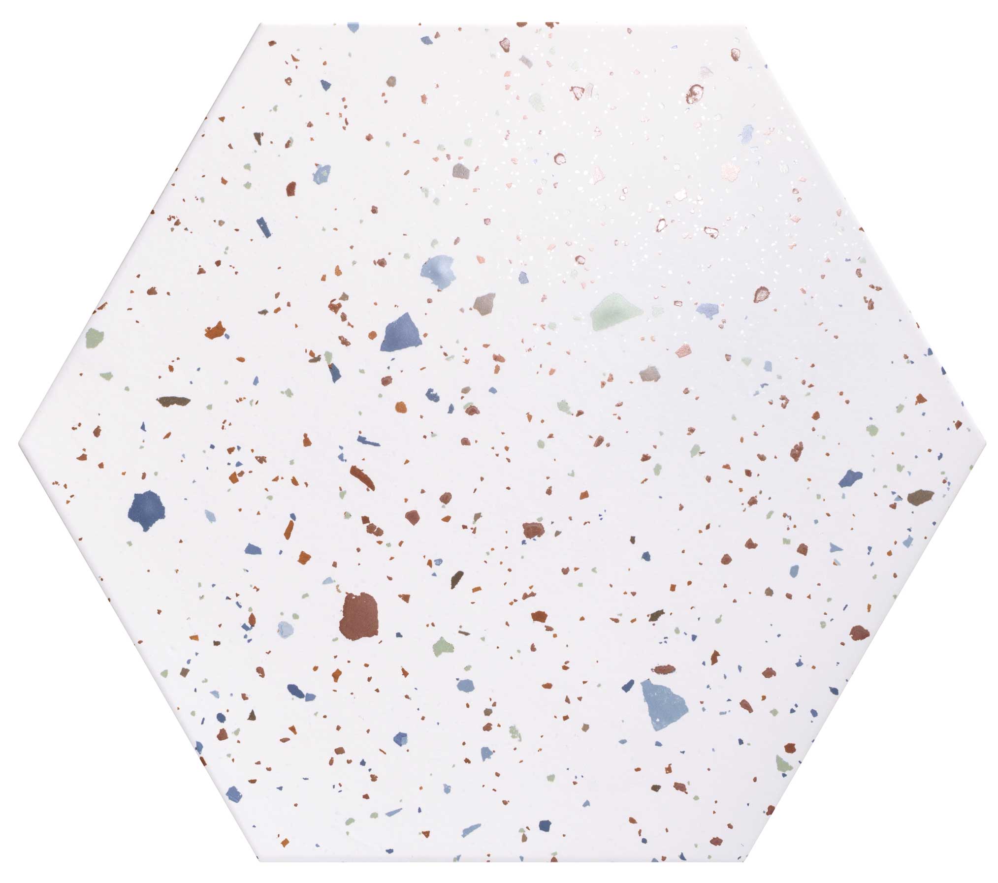 Confeti grand Carreau hexagonal terrazzo