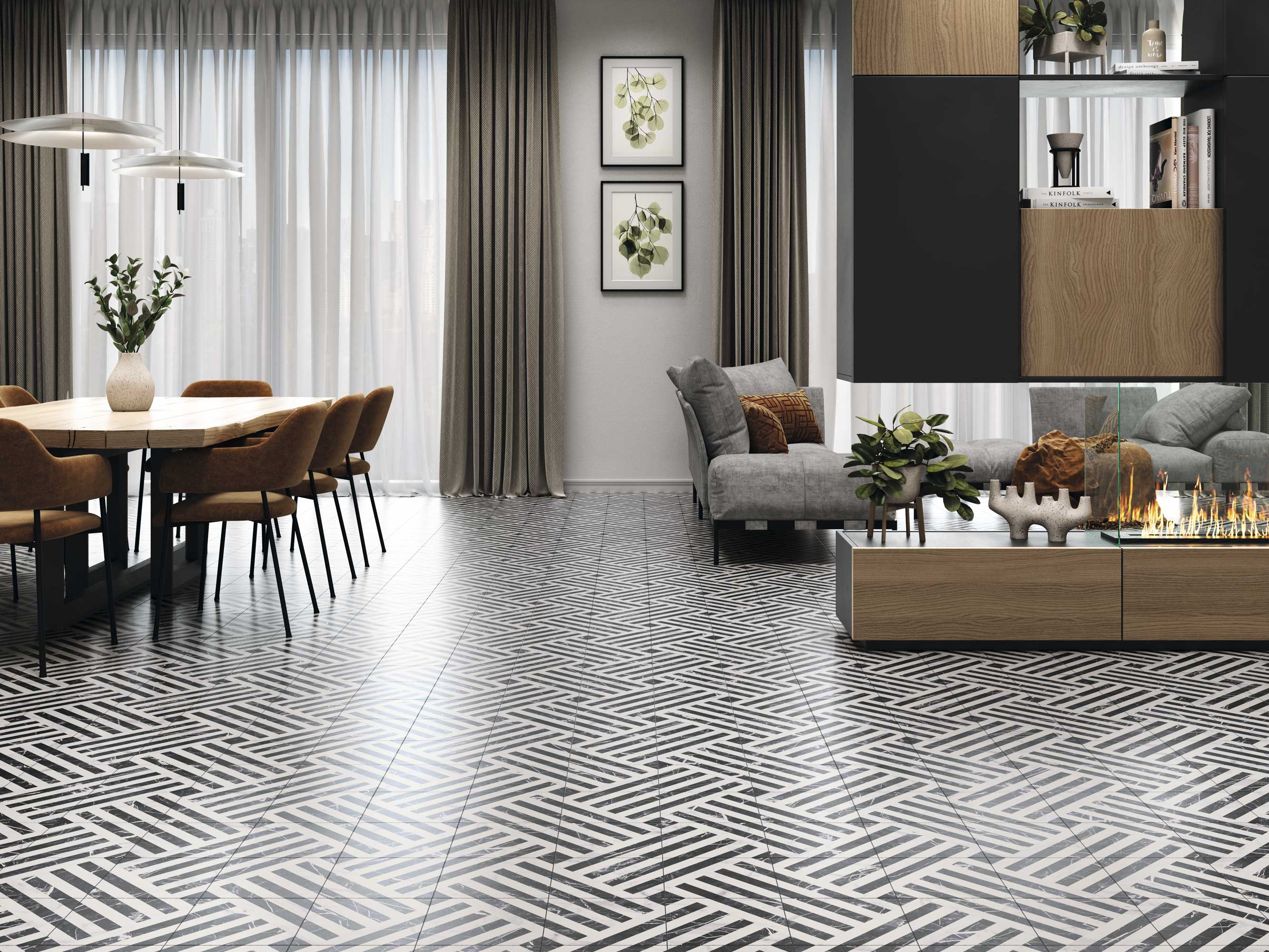 Gatsby Carreaux en céramique à motifs géométriques