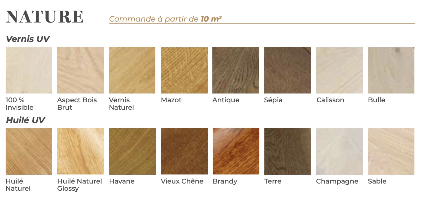 Finition Huilé naturel