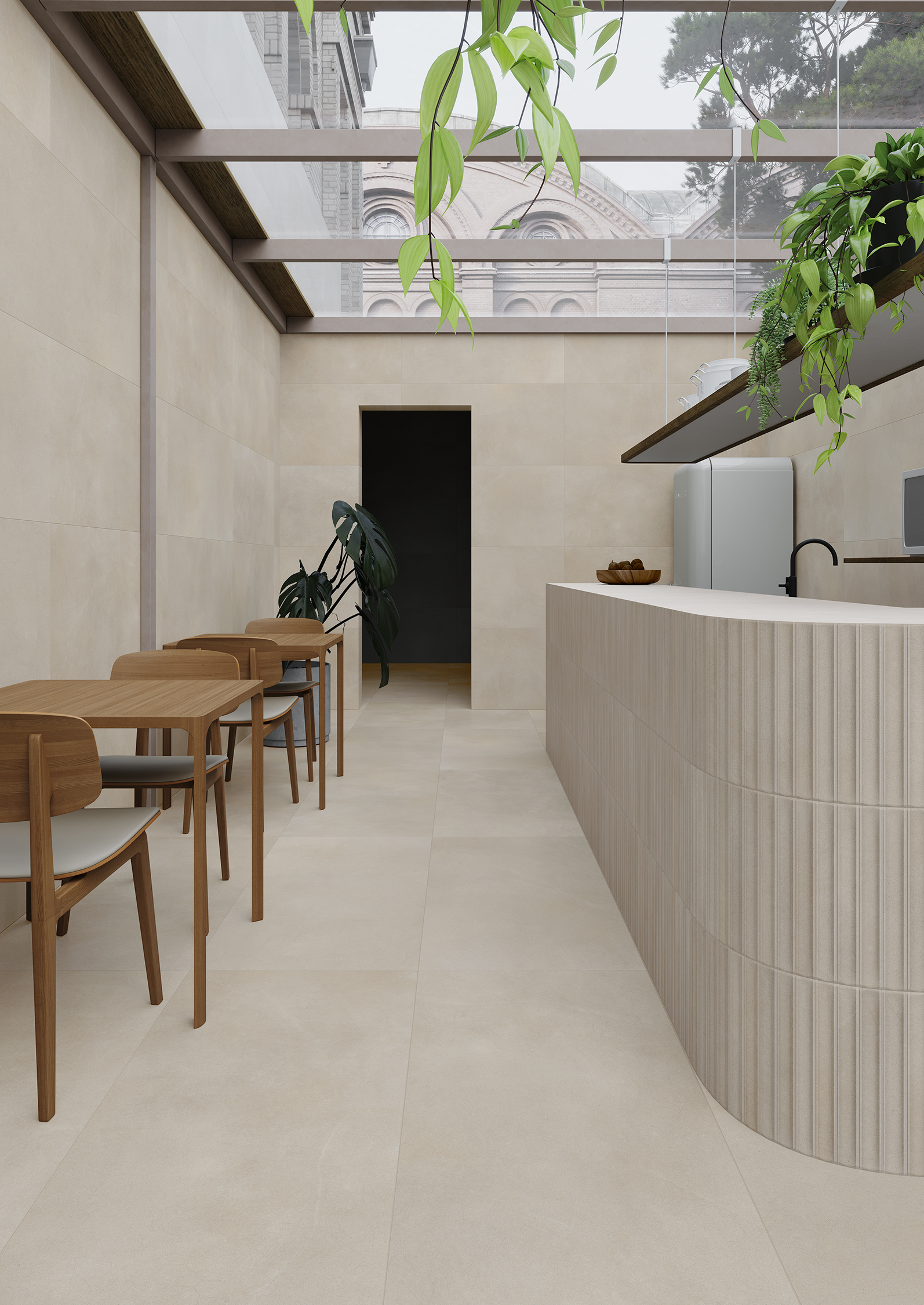 Core grand carreau en céramique