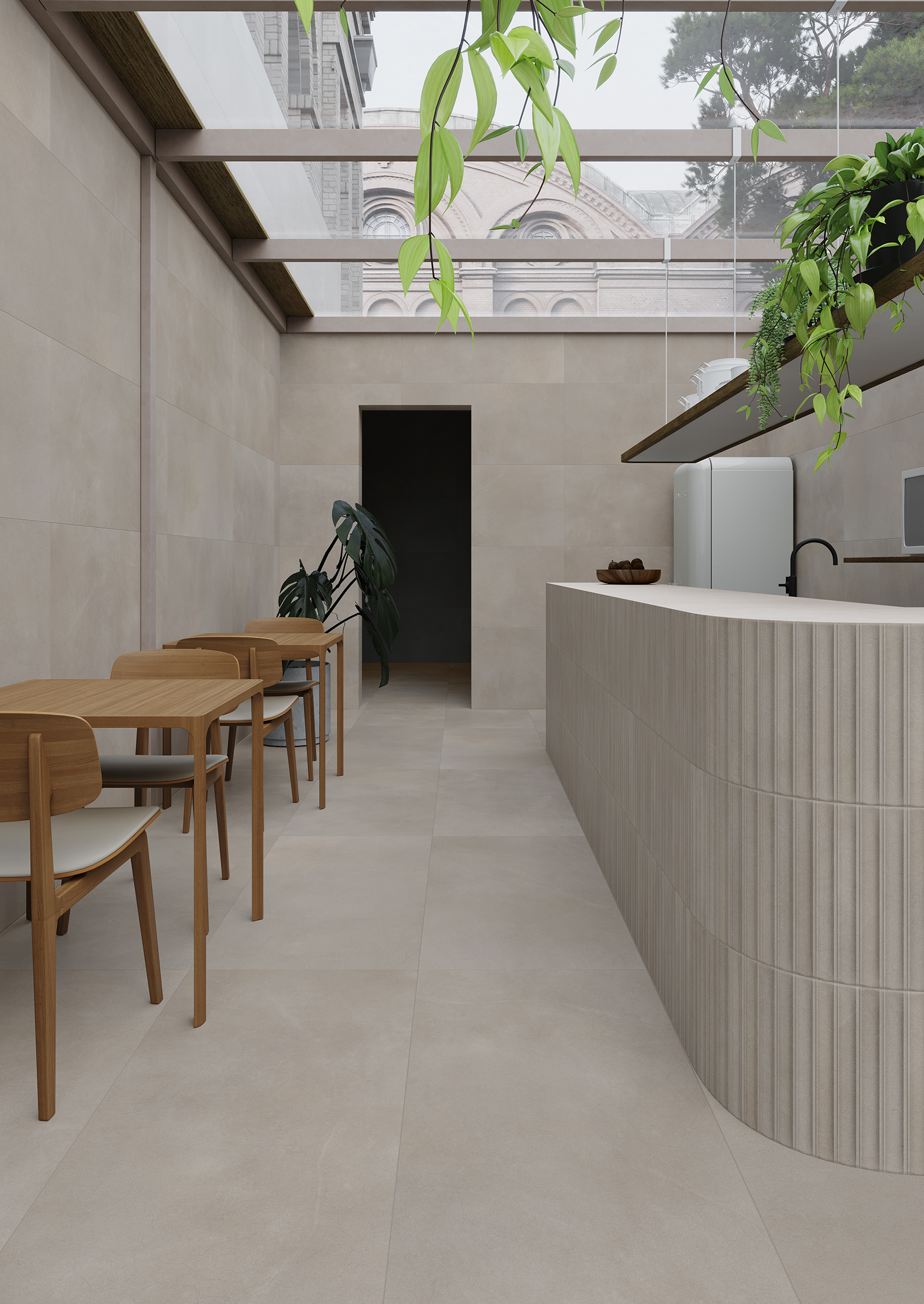 Core grand carreau en céramique