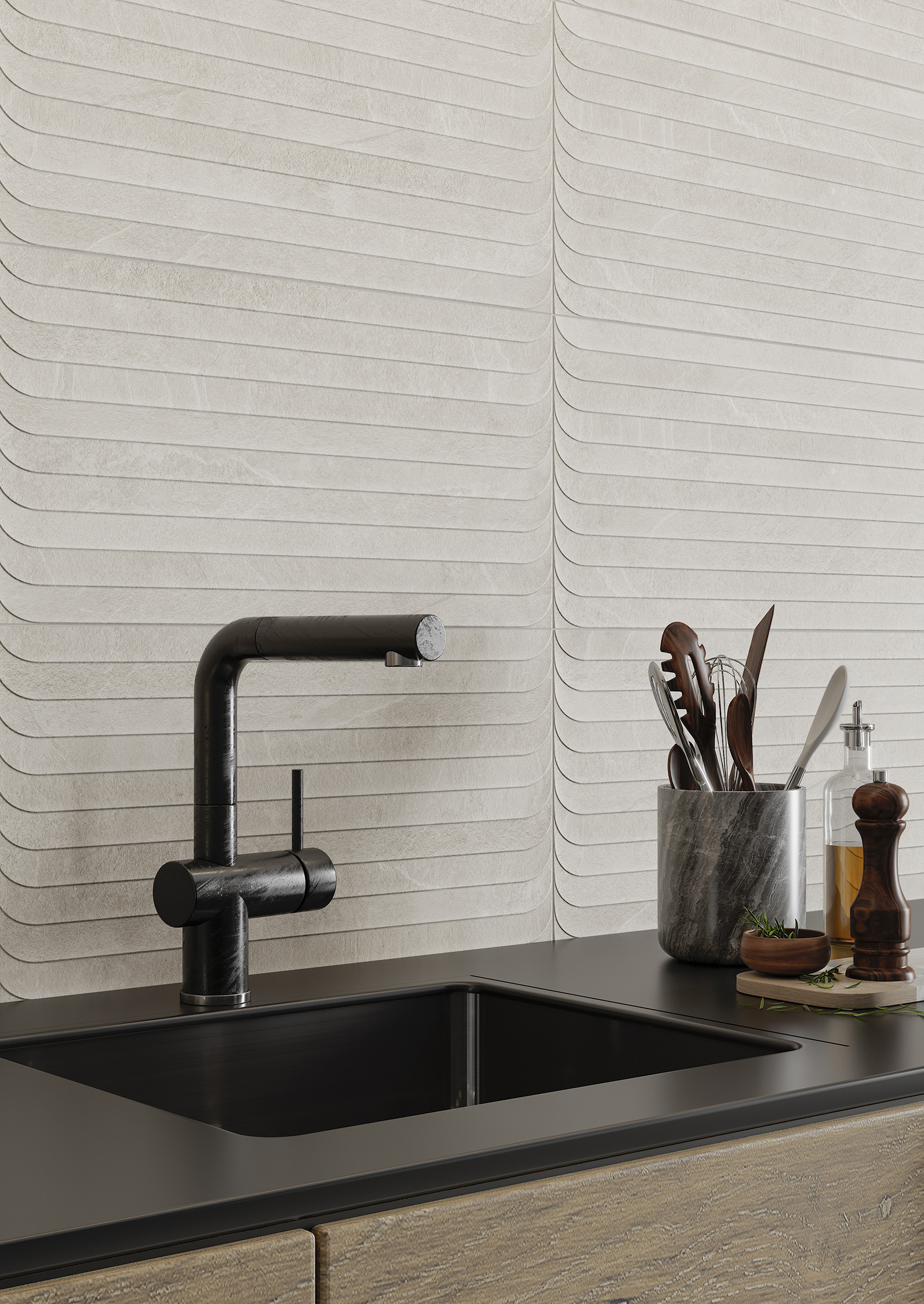 Lavik Carreau mural en céramique