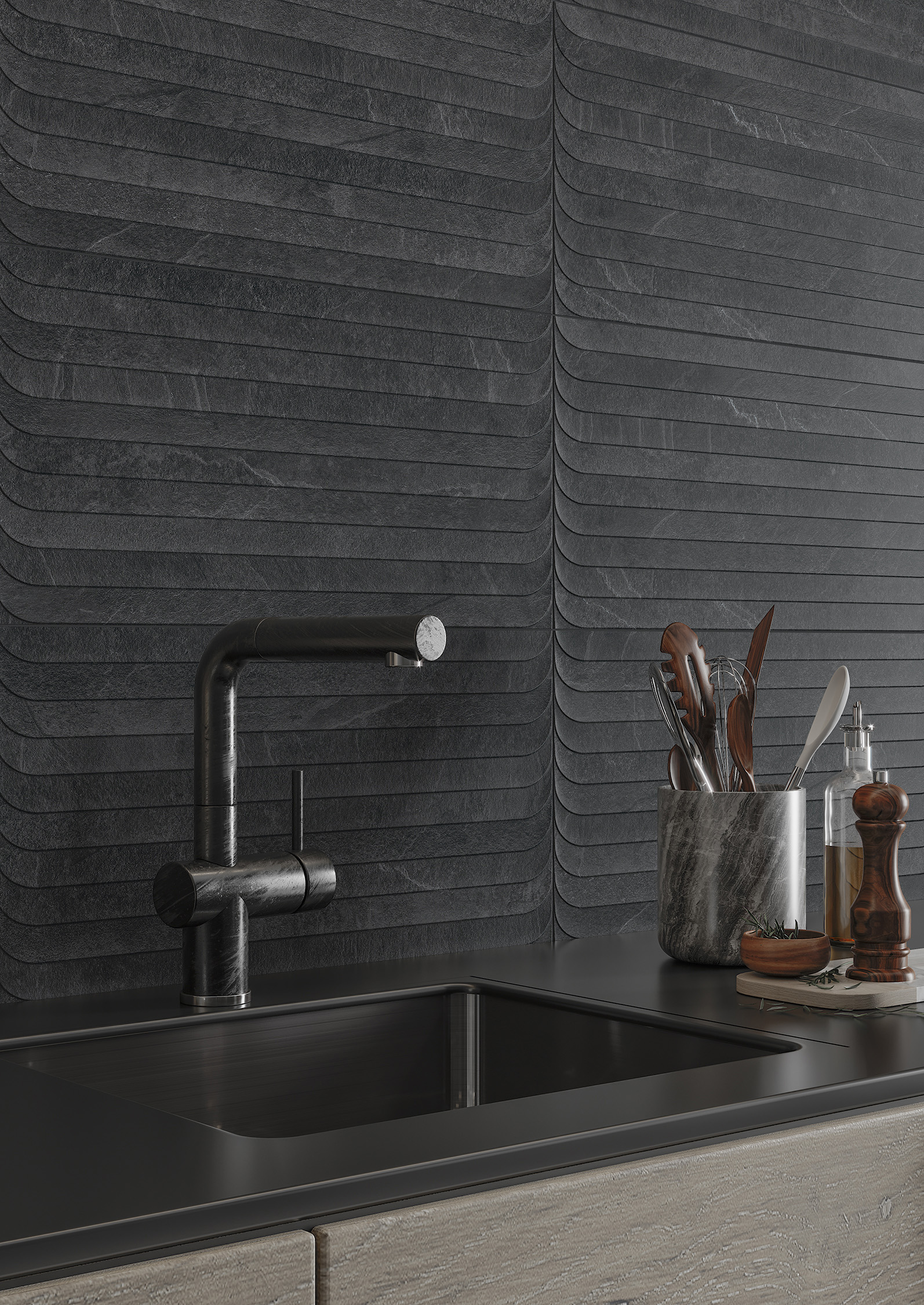 Lavik Carreau mural en céramique