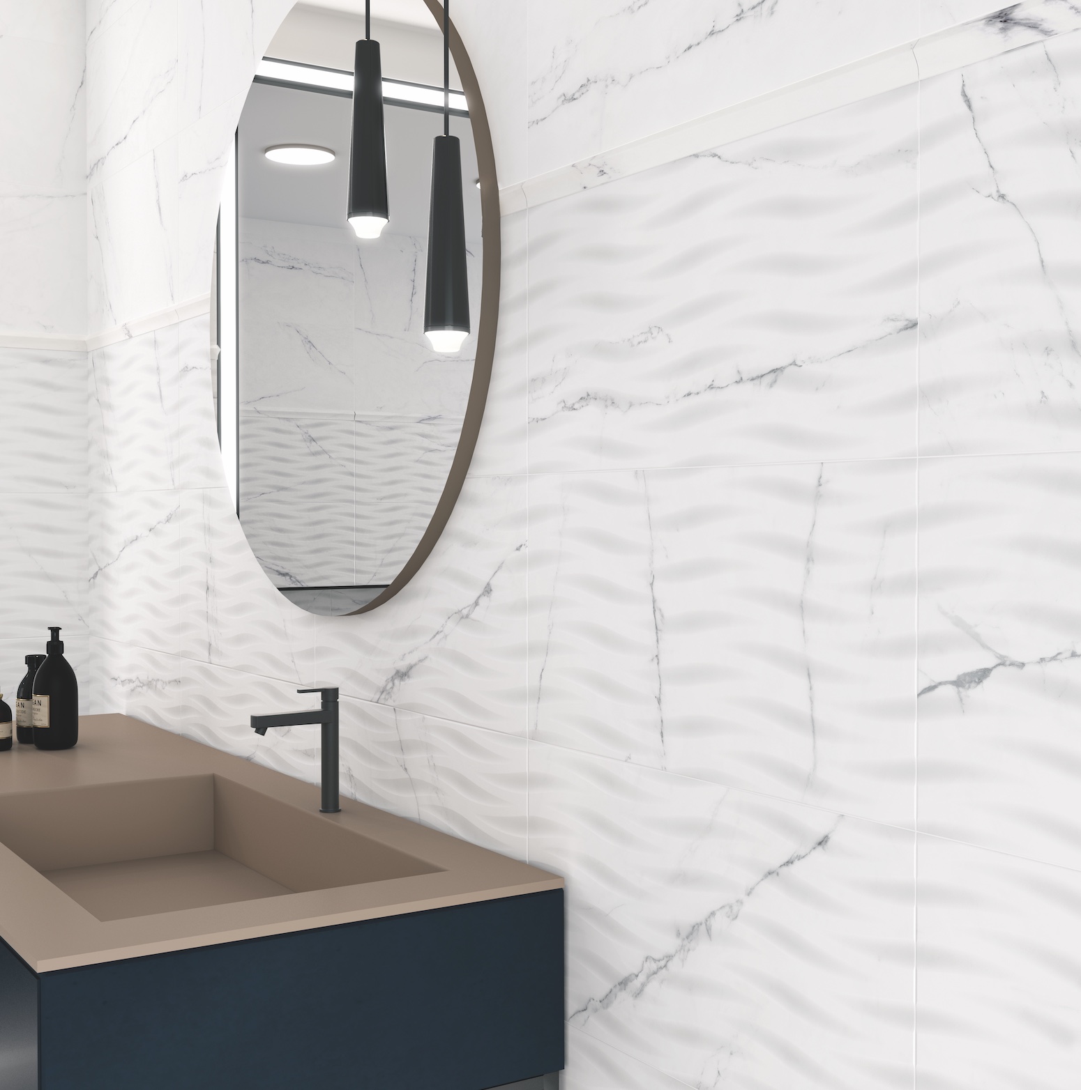 Verona carrelage mural Déco effet marbre