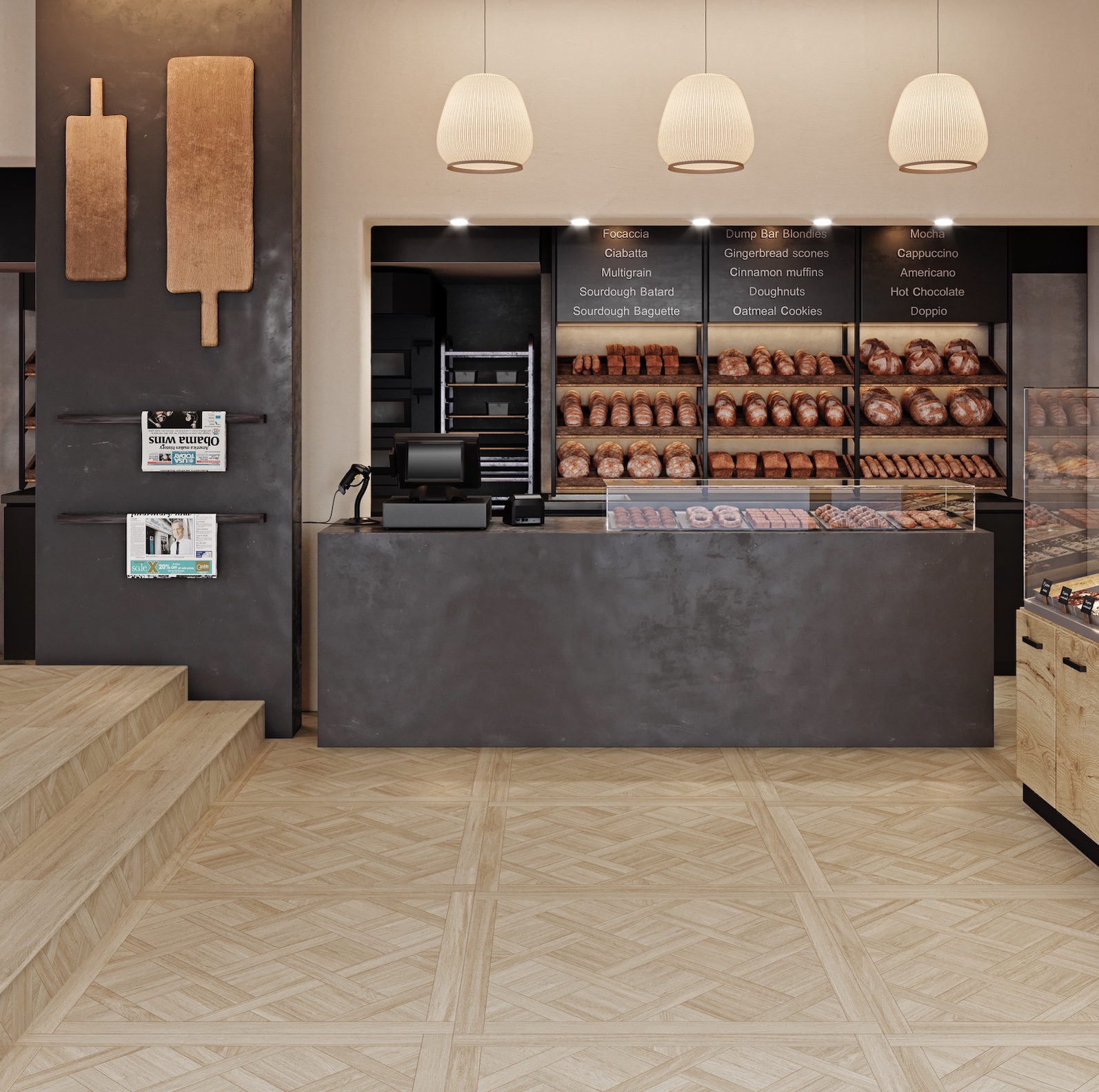 Suecia Carreau effet parquet 100x100cm