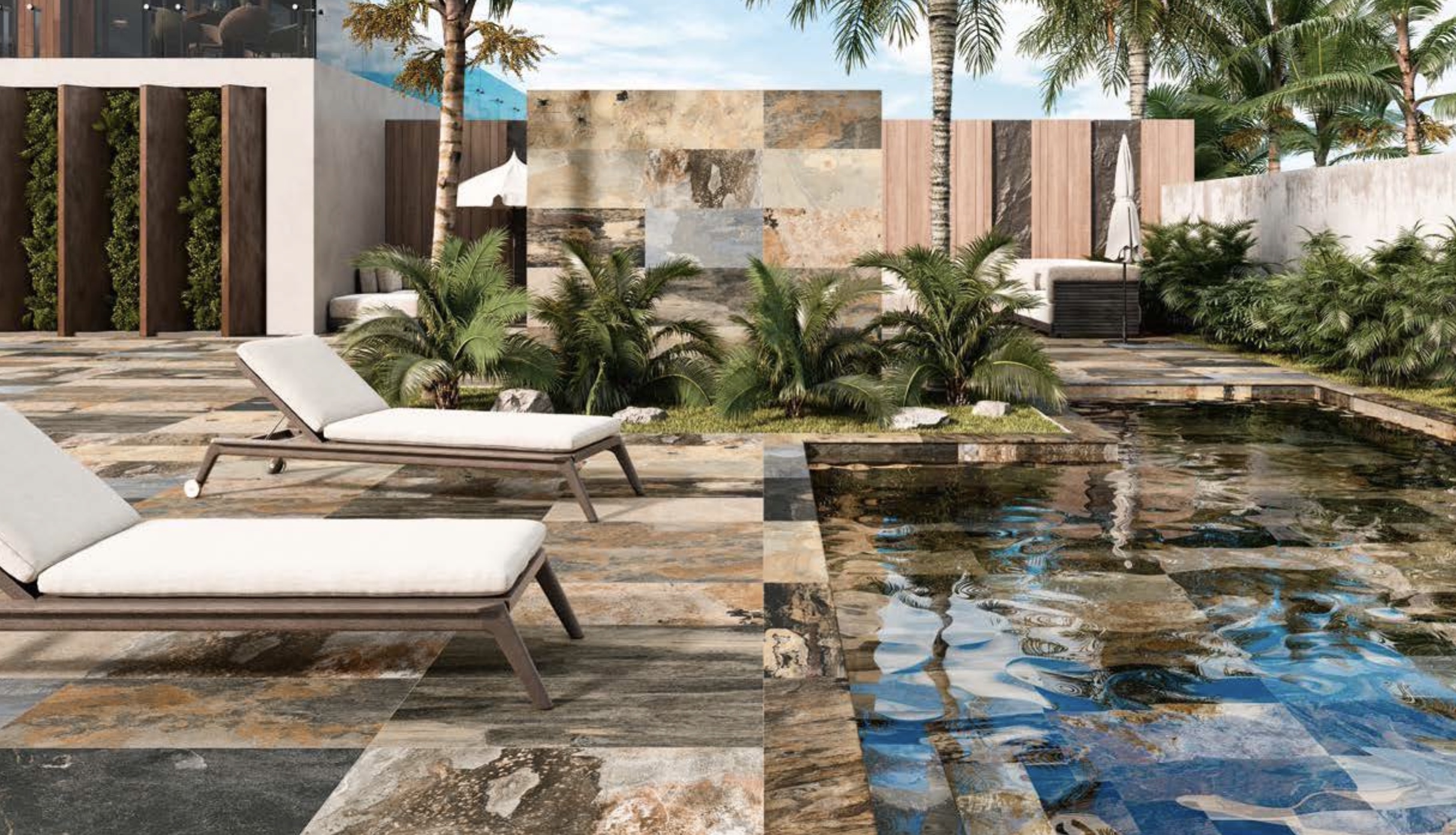 Bali Carrelage effet pierre naturelle 100x100cm