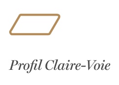 Claire voie frêne thermo traité épaisseur 21mm