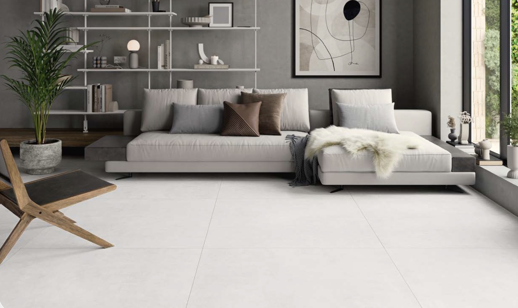 Concret Carreau en céramique 120x120cm