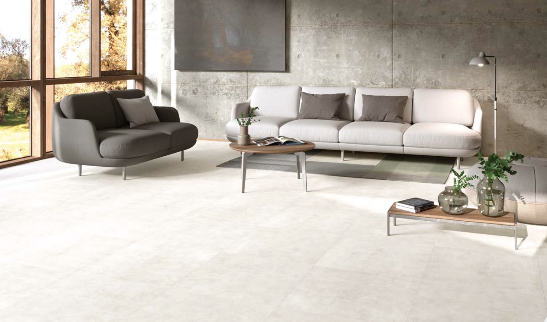 Concret Carreau en céramique 60x120cm