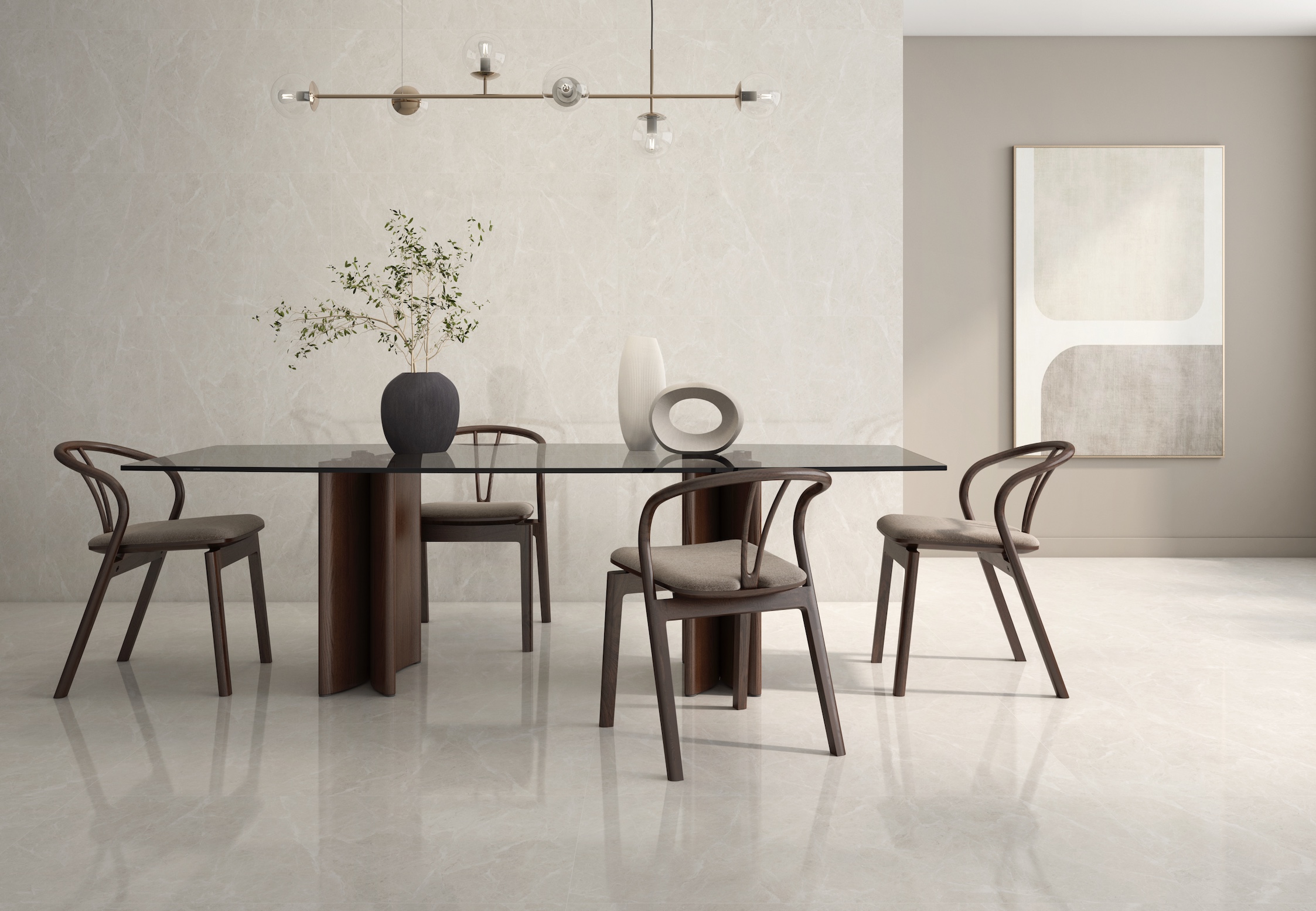 Spider Perla Carreau en céramique beige 60x120cm