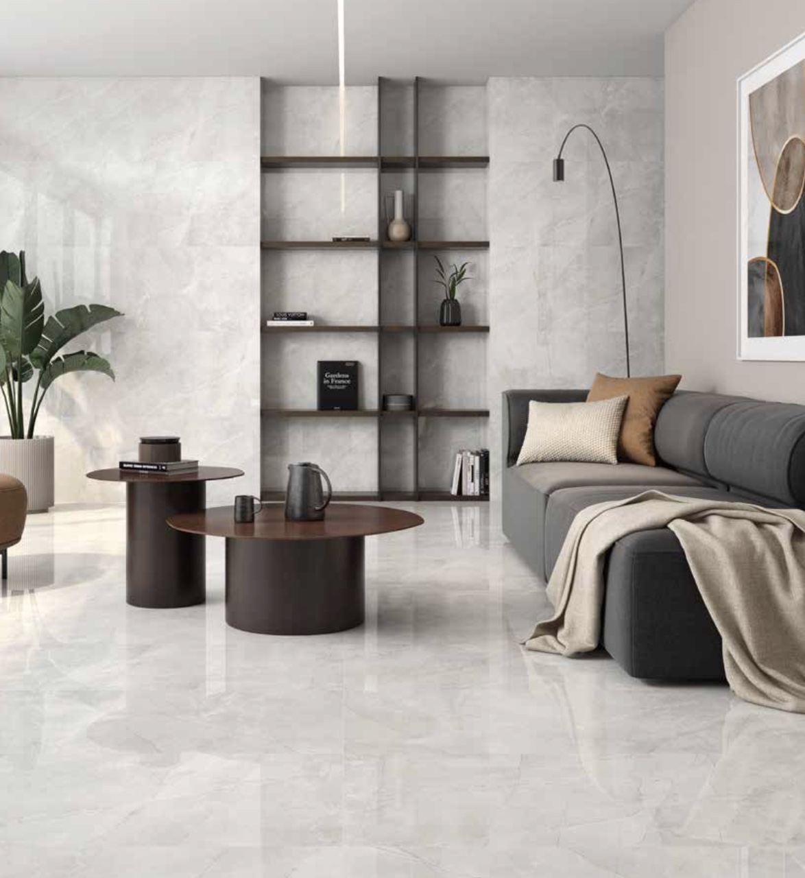 Jordan Carreau en céramique gris 60x120cm