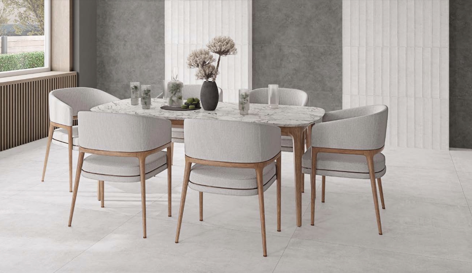 Concret Carreau en céramique 60x60cm