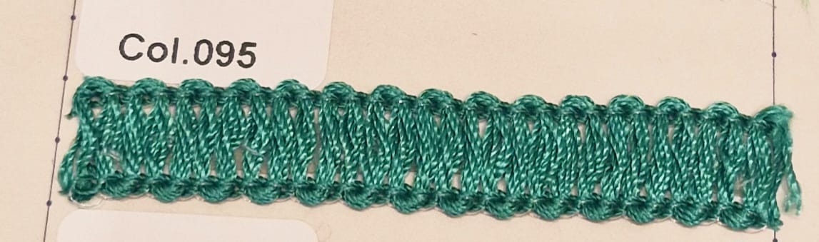 IB0095 Madeja de seda para flecar verde