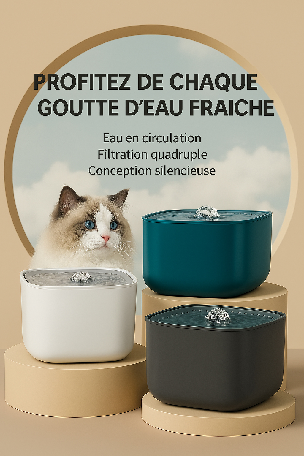 Cubix - Fontaine à eau 3 Litres