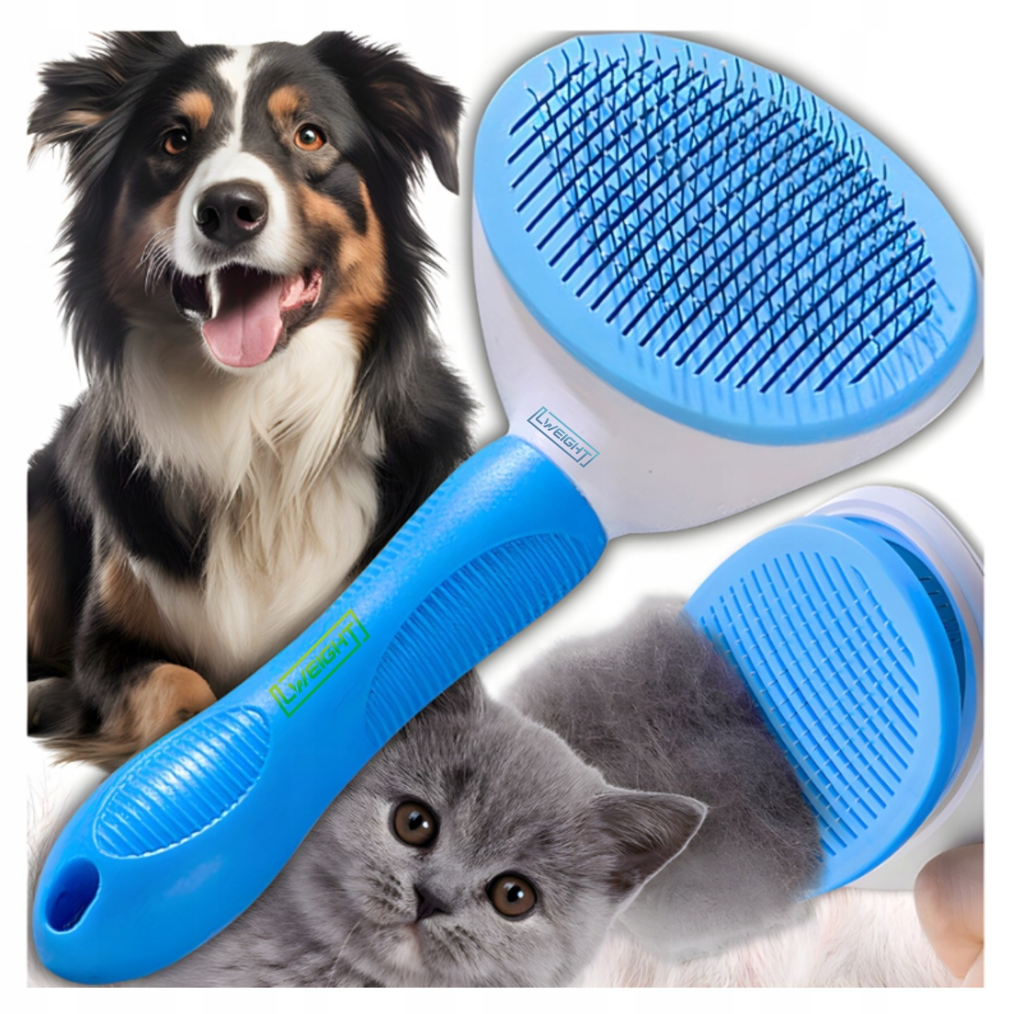 🐾 PEIGNE AUTO‑NETTOYANT – ANTI‑NŒUDS POUR CHATS & CHIENS