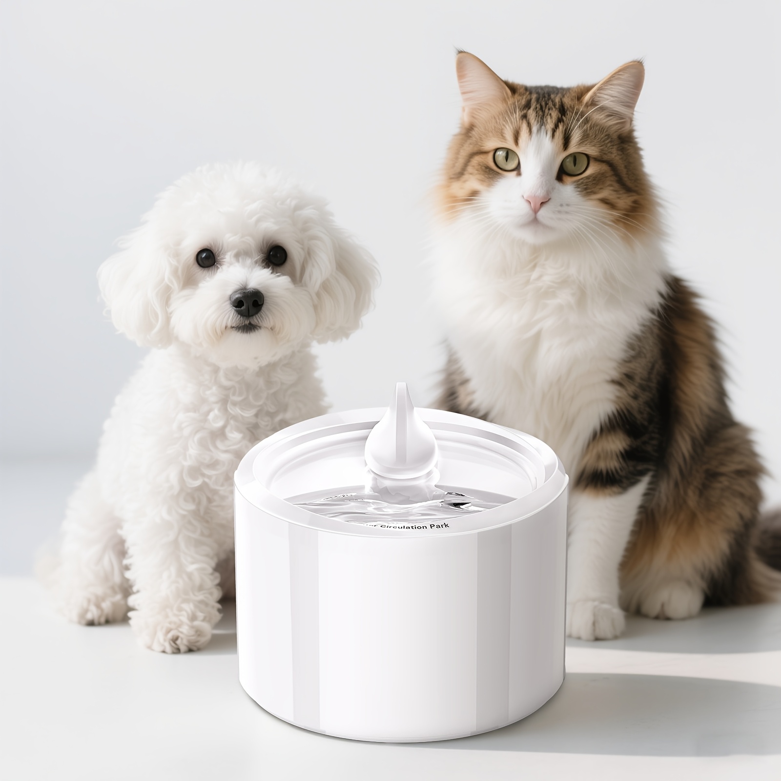 🐾 FONTAINE À EAU PORTABLE – 2 EN 1, DÉBIT RÉGLABLE & POMPE SILENCIEUSE