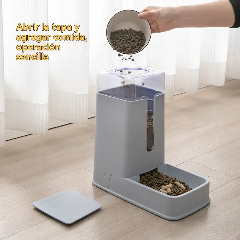 🐾 DISTRIBUTEUR DE NOURRITURE & FONTAINE À EAU – 2 EN 1 POUR LE BIEN‑ÊTRE DE VOTRE COMPAGNON