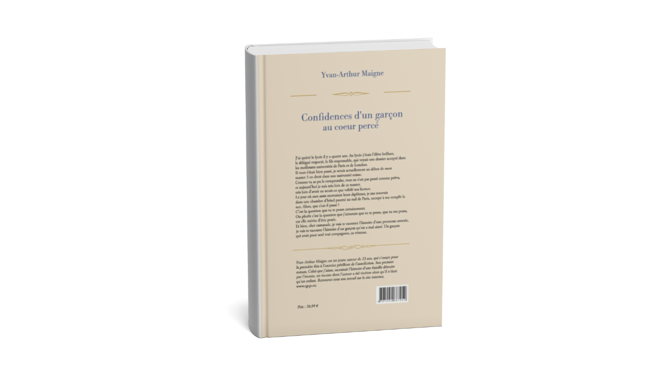 Confidences d'un garçon au coeur percé