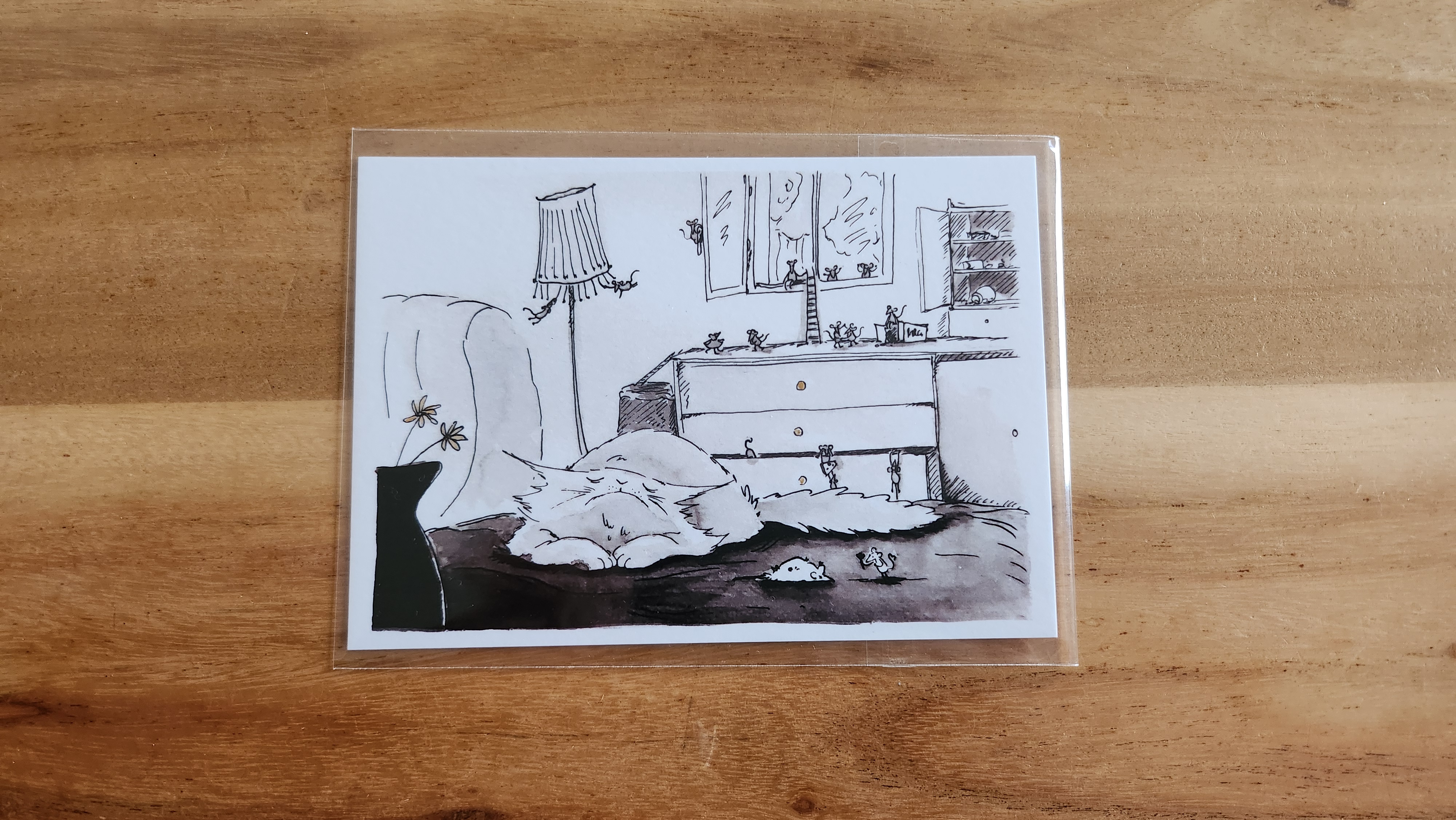 "Quand le chat dort..."