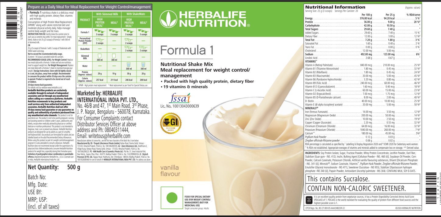 Formula 1 Nutritional Shake Mix