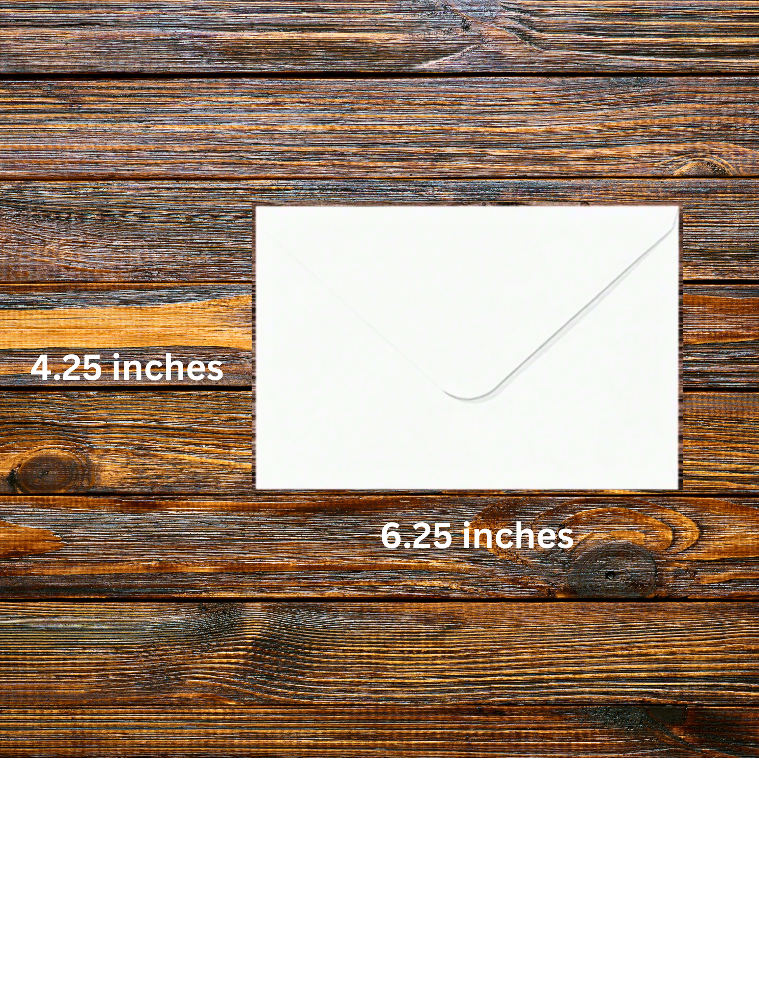 PRE-STAMPED Standard 4.25 x 6.25 Postcard Size Mailing Envelopes - Classic White - 10 count