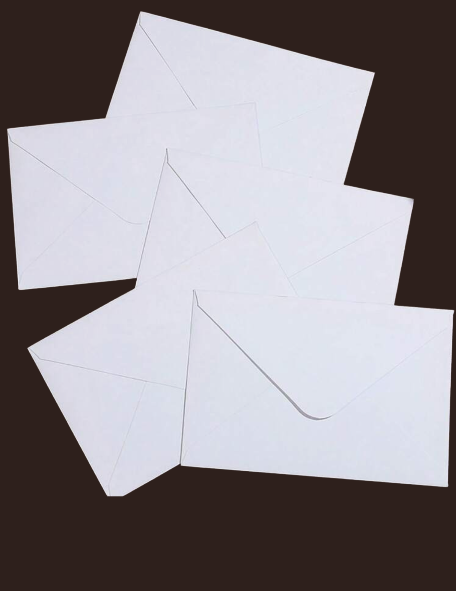 PRE-STAMPED Standard 4.25 x 6.25 Postcard Size Mailing Envelopes - Classic White - 10 count