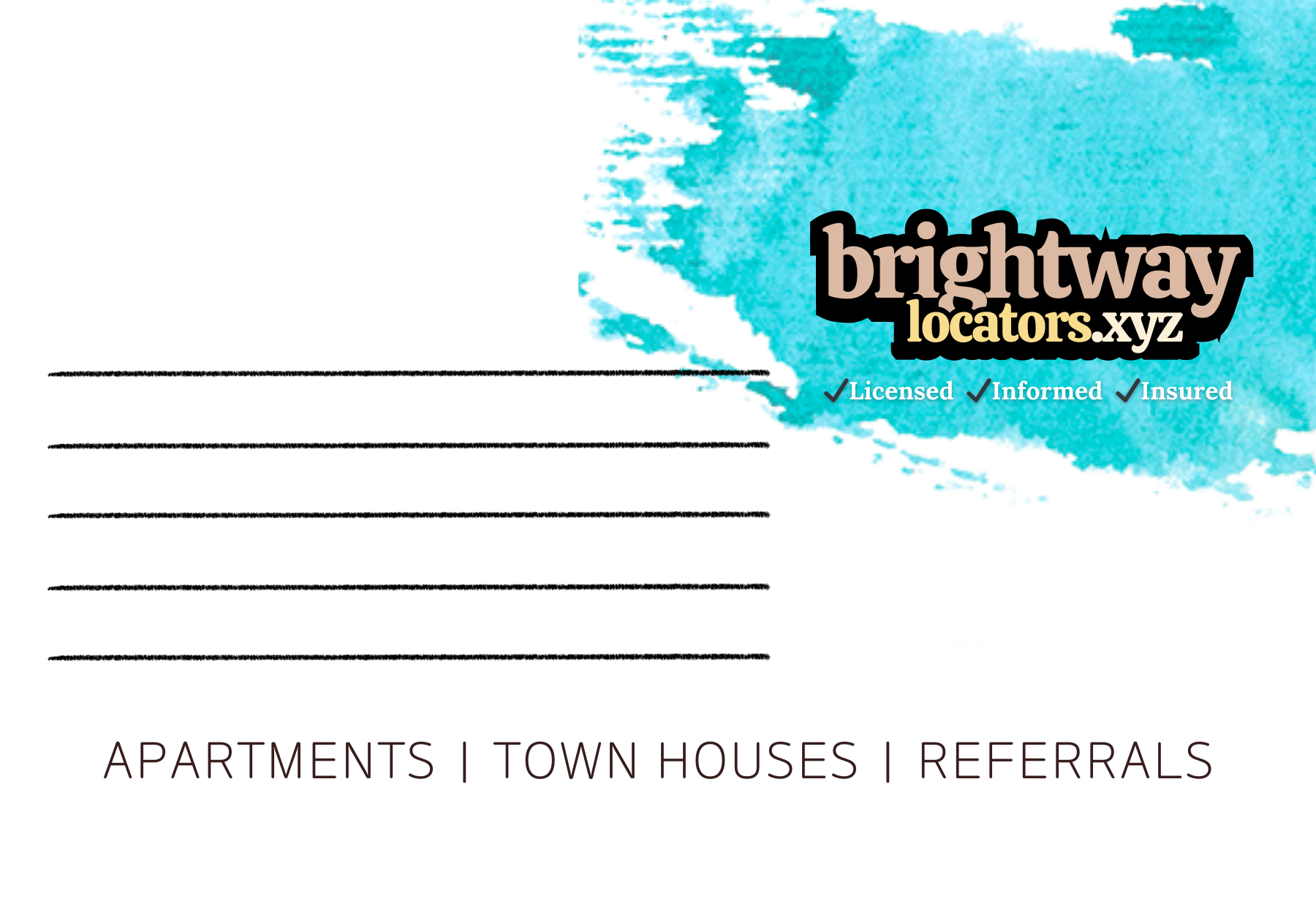 Hello Neighbor Marketing Flyers for Property Contacts - 15 or 30 count