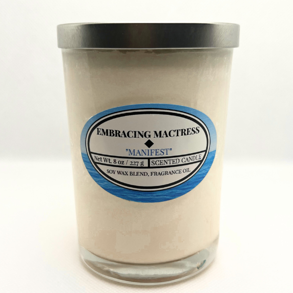 Manifest White Blessing Manifestation Intention Candle