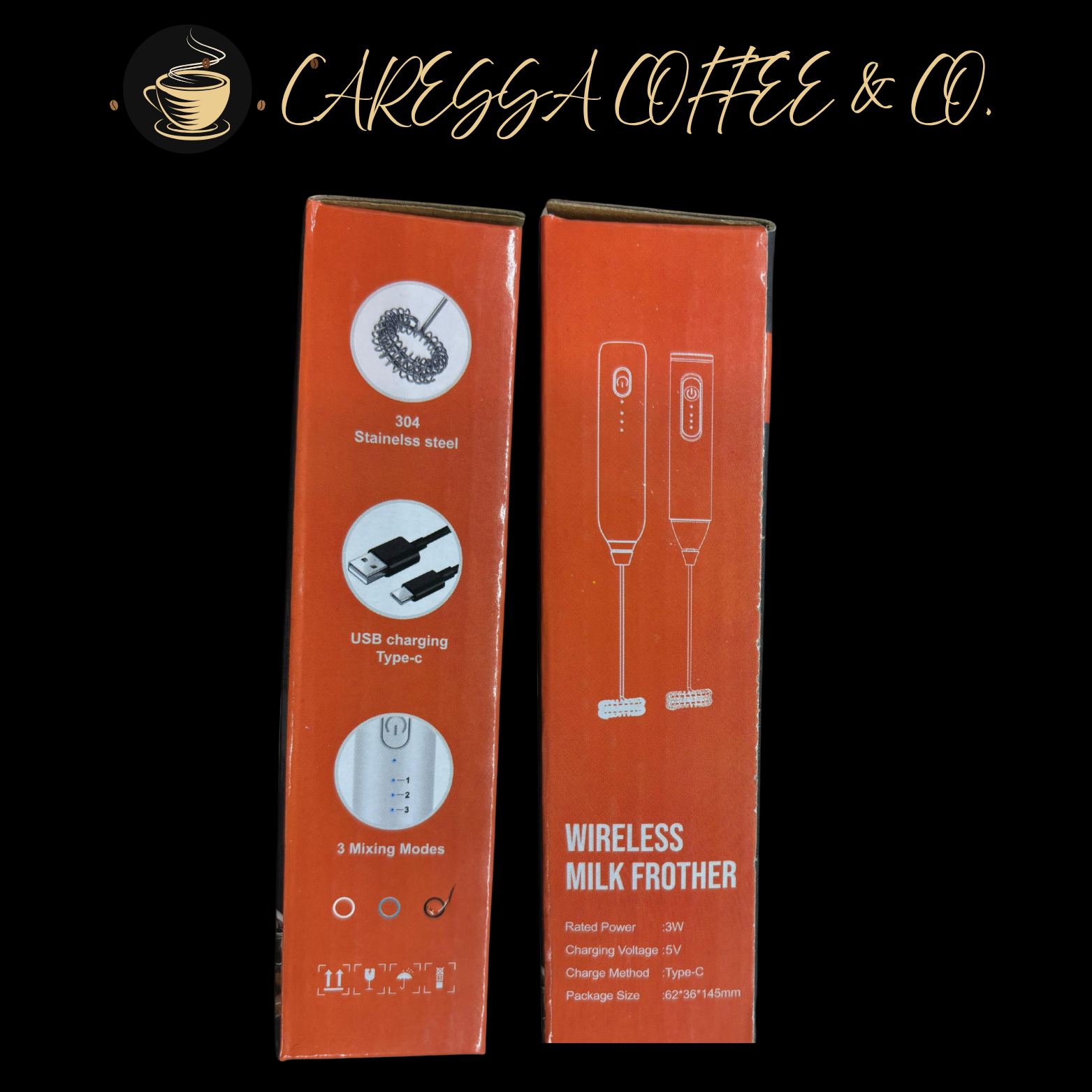 Caressa Frother – Handheld Milk & Coffee Frother
