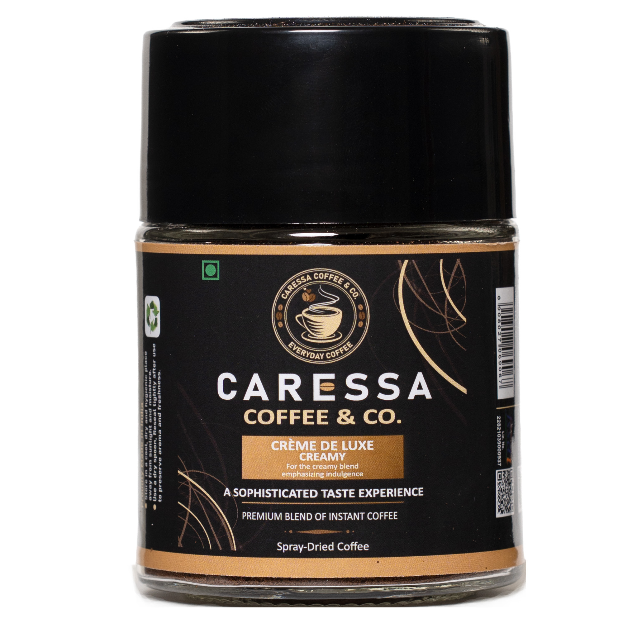 Caressa Crème De Luxe (Creamy) – Premium Instant Coffee (60g)