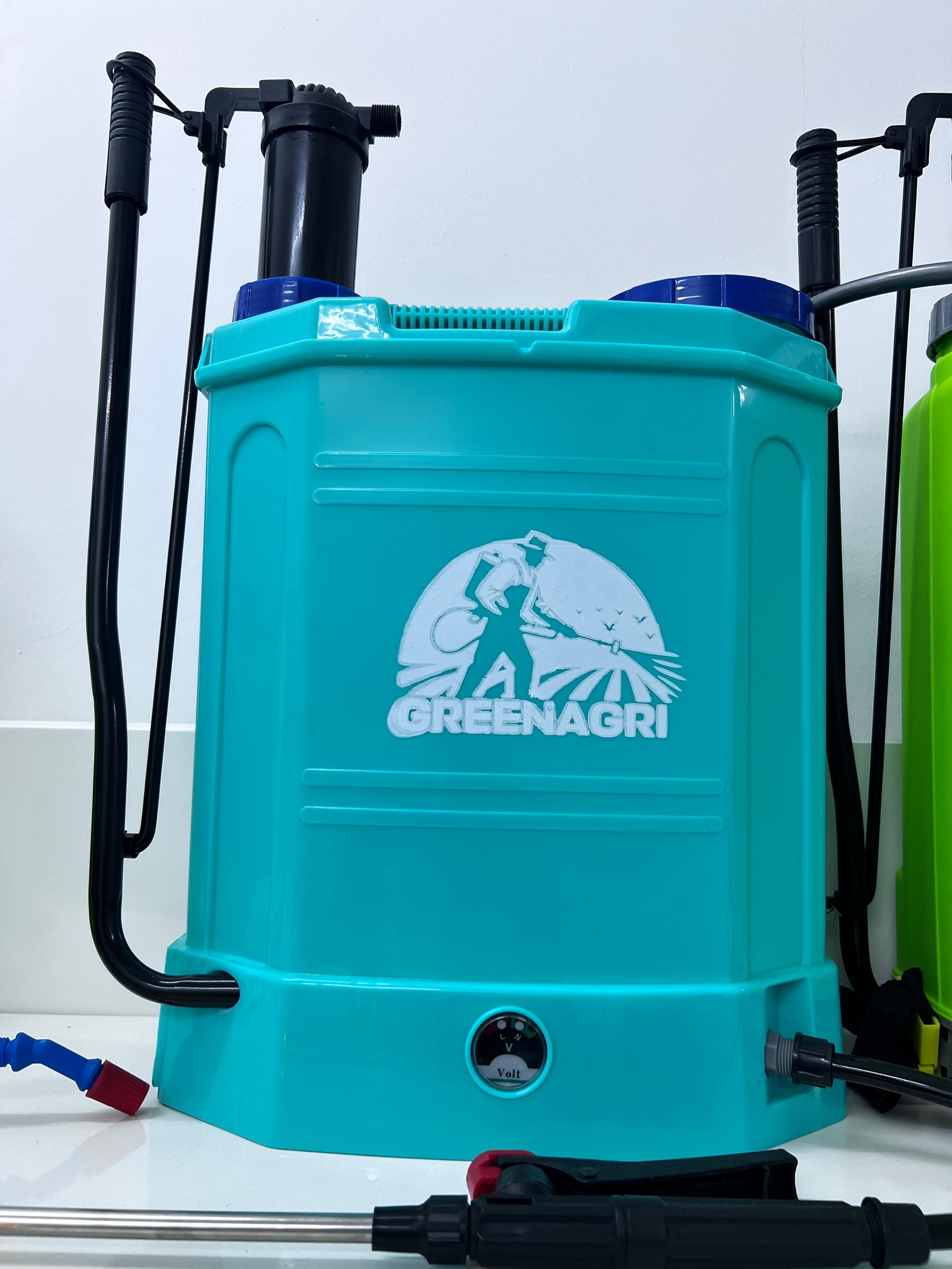 رشاش يدوي وبطارية 16 لترًا