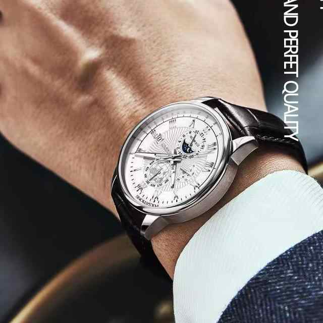 POEDAGAR 908 Men's Watch – Luxury Fashion Quartz Wristwatch, Waterproof Luminous Sport Casual Watch