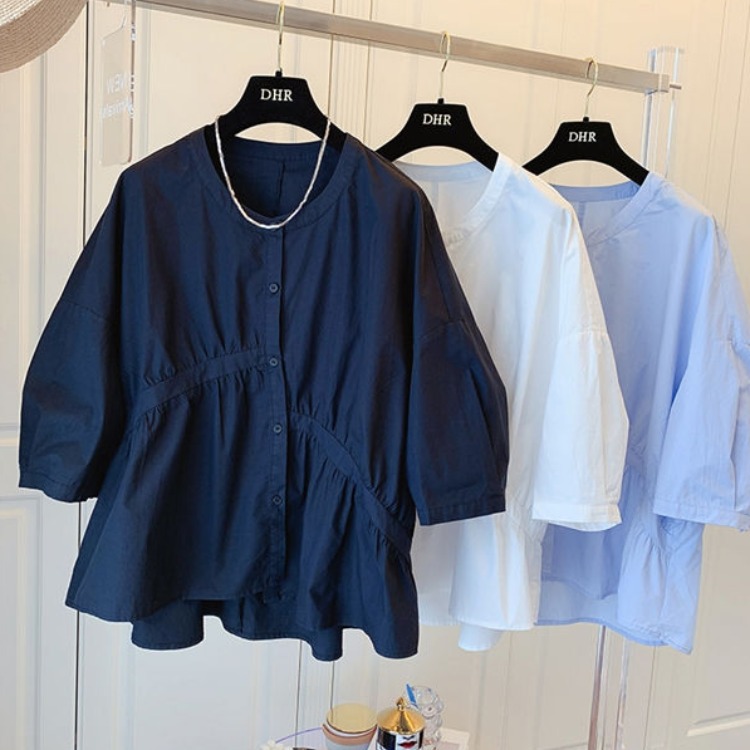 Women's 2025 Summer Doll Blouse – Trendy Ruffled Sleeve Crop Top  Casual Loose Fit Shirt – Cute Vintage Style 