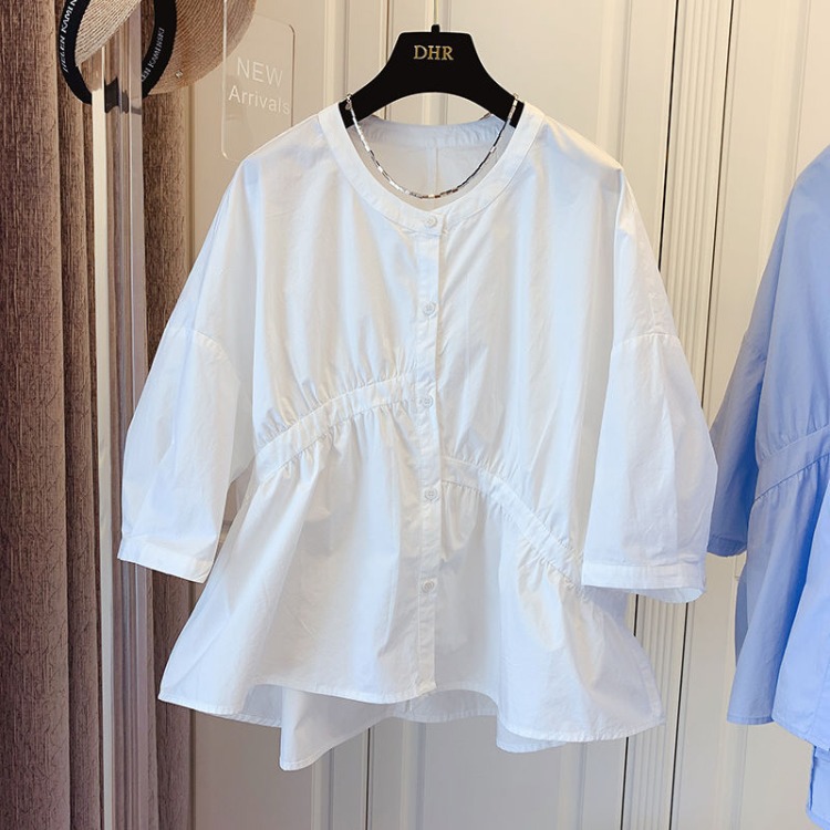 Women's 2025 Summer Doll Blouse – Trendy Ruffled Sleeve Crop Top  Casual Loose Fit Shirt – Cute Vintage Style 