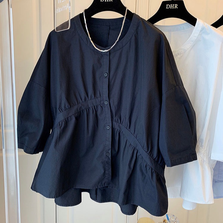 Women's 2025 Summer Doll Blouse – Trendy Ruffled Sleeve Crop Top  Casual Loose Fit Shirt – Cute Vintage Style 