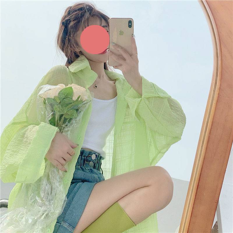 Women's UPF 50+ Sun Protection Cardigan - Lightweight Summer Cover-Up Blouse - Loose Fit Beach Shirt 