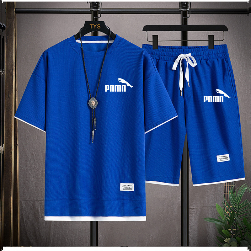 Black Casual T-Shirt and Shorts Set
