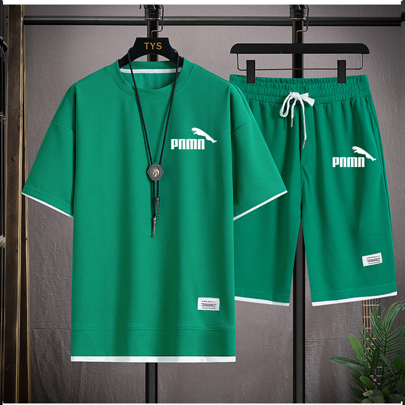 Black Casual T-Shirt and Shorts Set