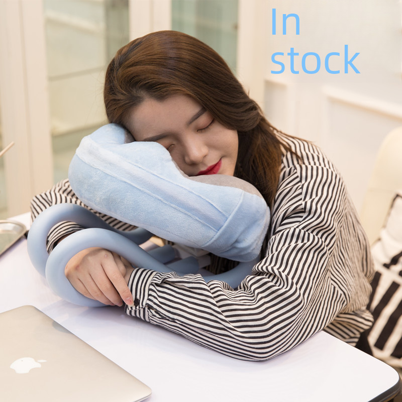Lazy U-Shaped Phone Pillow - Hands-Free Neck Pillow for Bed, Car & Travel with Phone Holder  Ergonomic Cervical Support for Napping, Reading & Relaxation