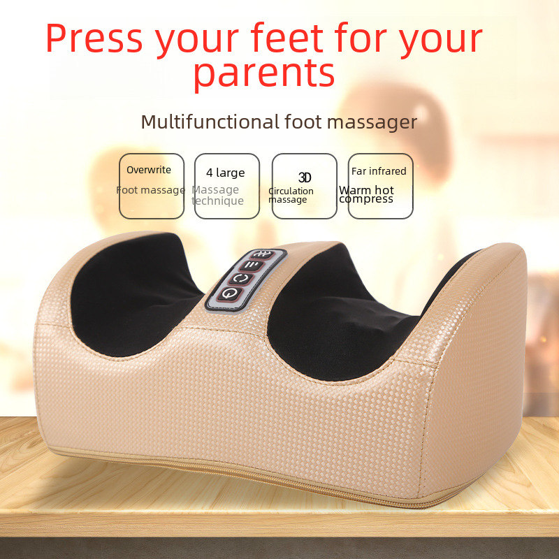 3D Kneading Foot Massager Machine with Heat - Shiatsu Deep Tissue Foot & Leg Massager for Pain Relief, Improved Circulation - Home Therapy for Plantar Fasciitis, Neuropathy & Relaxation