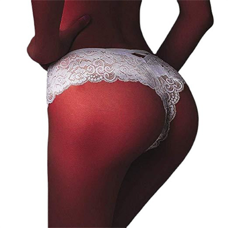 Women’s Sexy Low-Rise Seamless Thong – Lace Trim Comfort Underwear