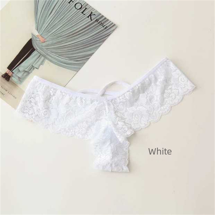 Women’s Sexy Low-Rise Seamless Thong – Lace Trim Comfort Underwear