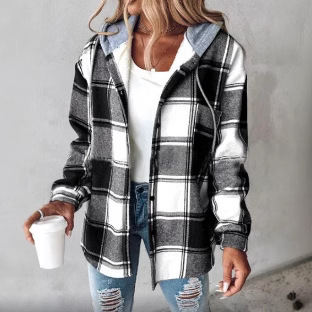 Women's Checkered Flannel Shirt