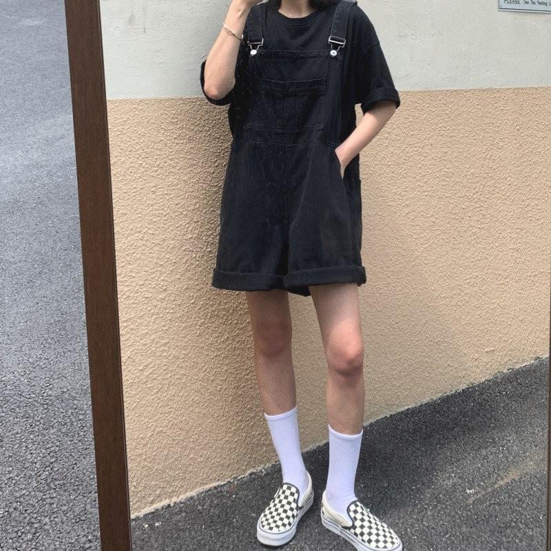 Strap Shorts For Women In Summer 2025 New Large Size Fat Mm Loose High Waist Versatile Age-reducing Wide-leg Casual Pants